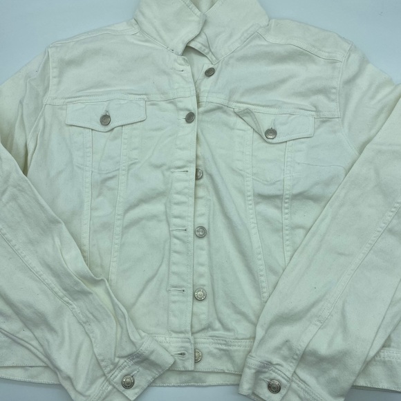 White jean jacket - Picture 2 of 4